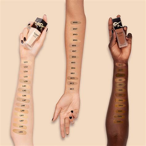 foundation ysl|ysl foundation colour chart.